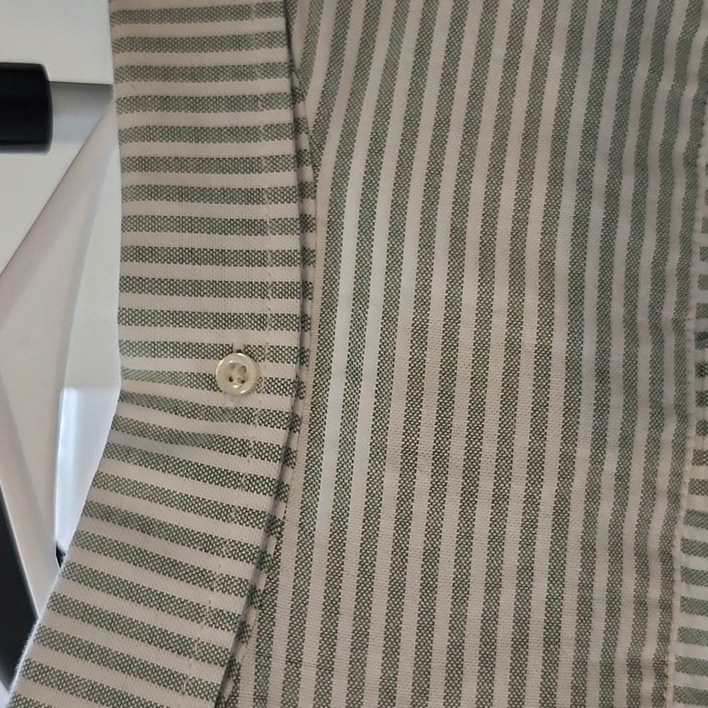 Gap striped Green Men's Shirt, medium - Picture 9 of 10